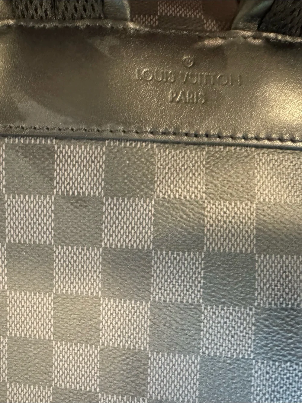 Louis Vuitton Men's Black Checkerboard Backpack